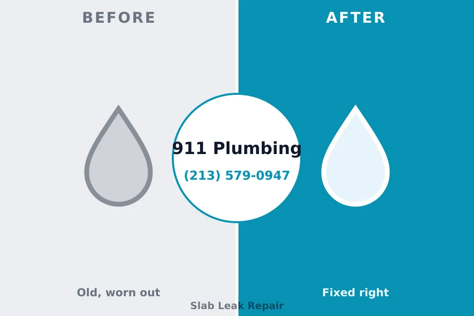 Before and after: plumbing repair Stroudsburg, PA